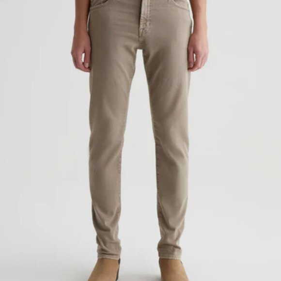 AG Adriano Goldschmied Jeans Mens 36x32 Tellis Modern Slim Fit Stretch Khaki - Picture 1 of 9